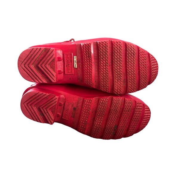 Hunter Tall Boots The Original Gloss Wellington Rain Boot Pink 36 6 - Picture 2 of 6